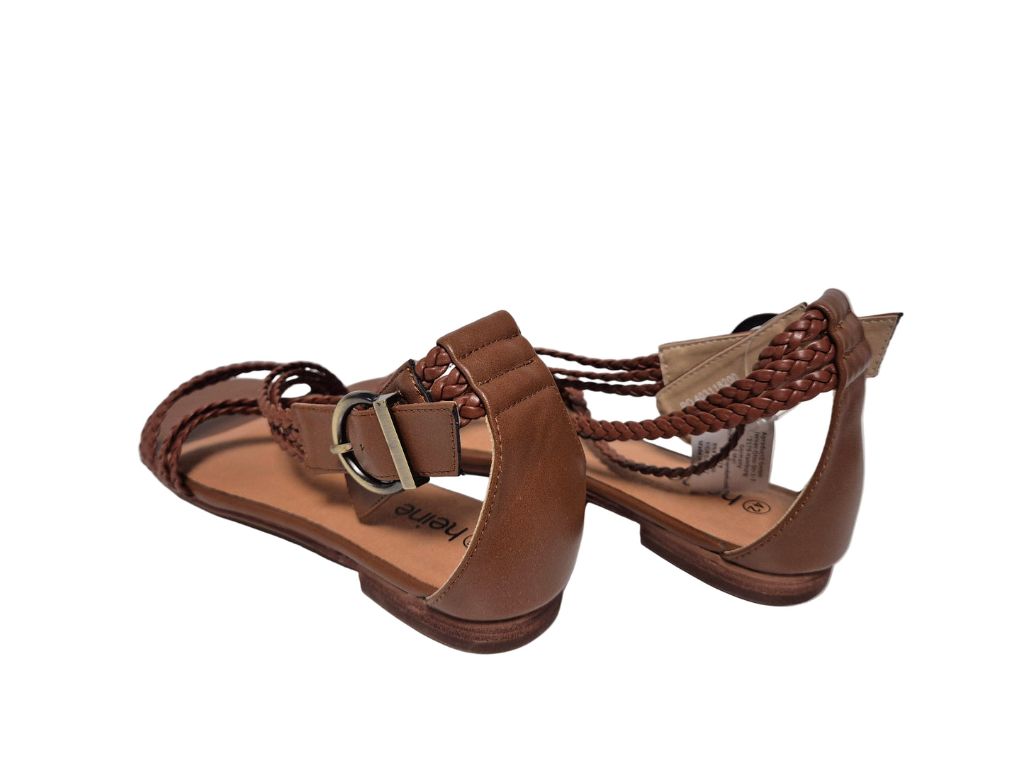 Heine Sandale Dornschließe braun Gr. 42