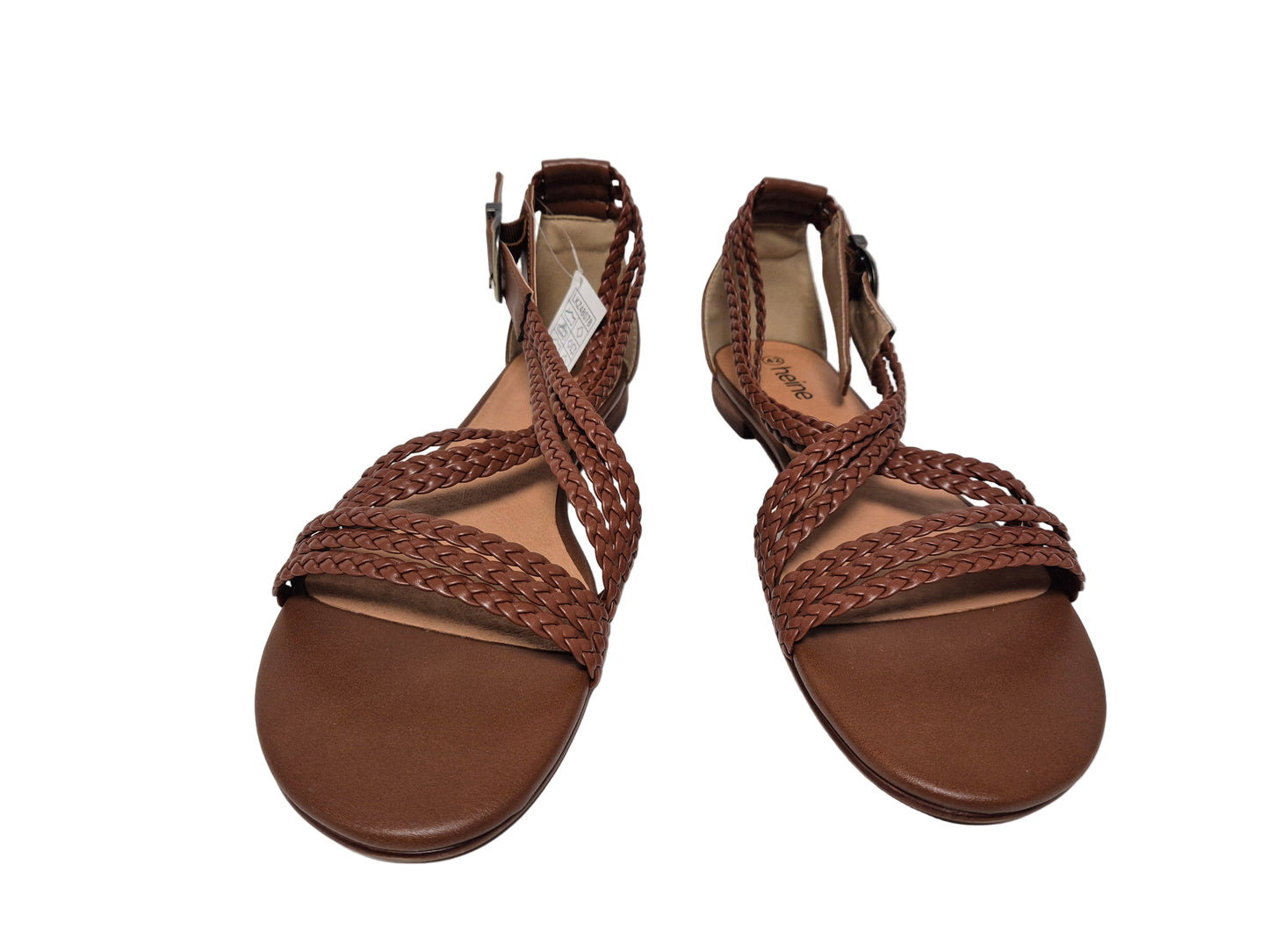 Heine Sandale Dornschließe braun Gr. 42