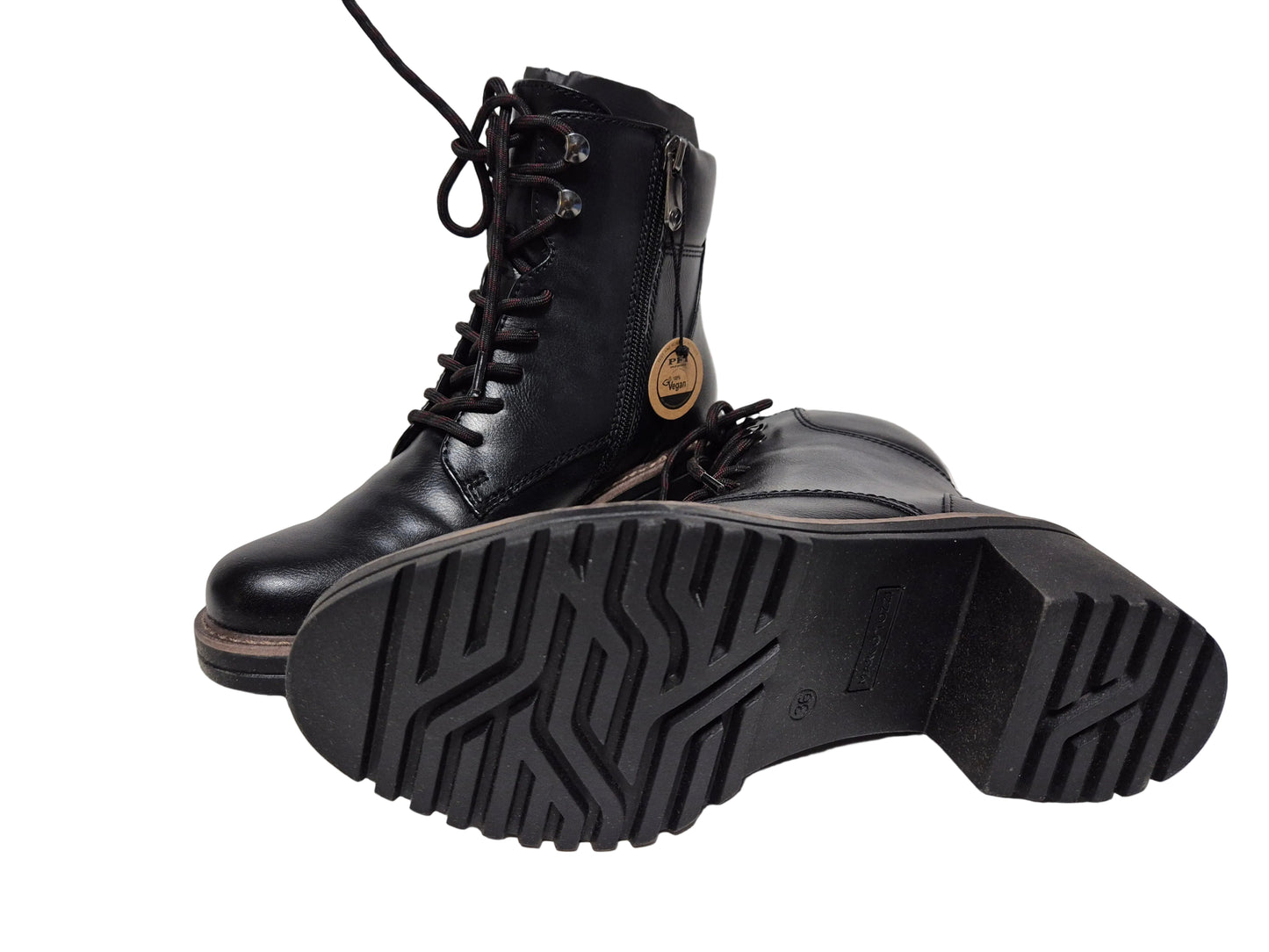 Marco Tozzi Stiefelette mit Blockabsatz, schwarz, Gr. 36