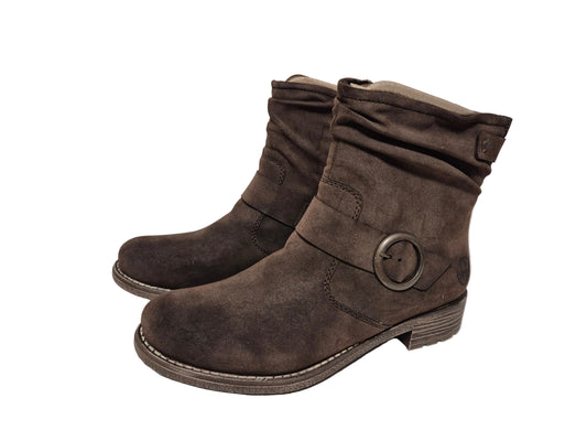 Rieker Stiefelette Boots, dunkelbraun, Gr. 39