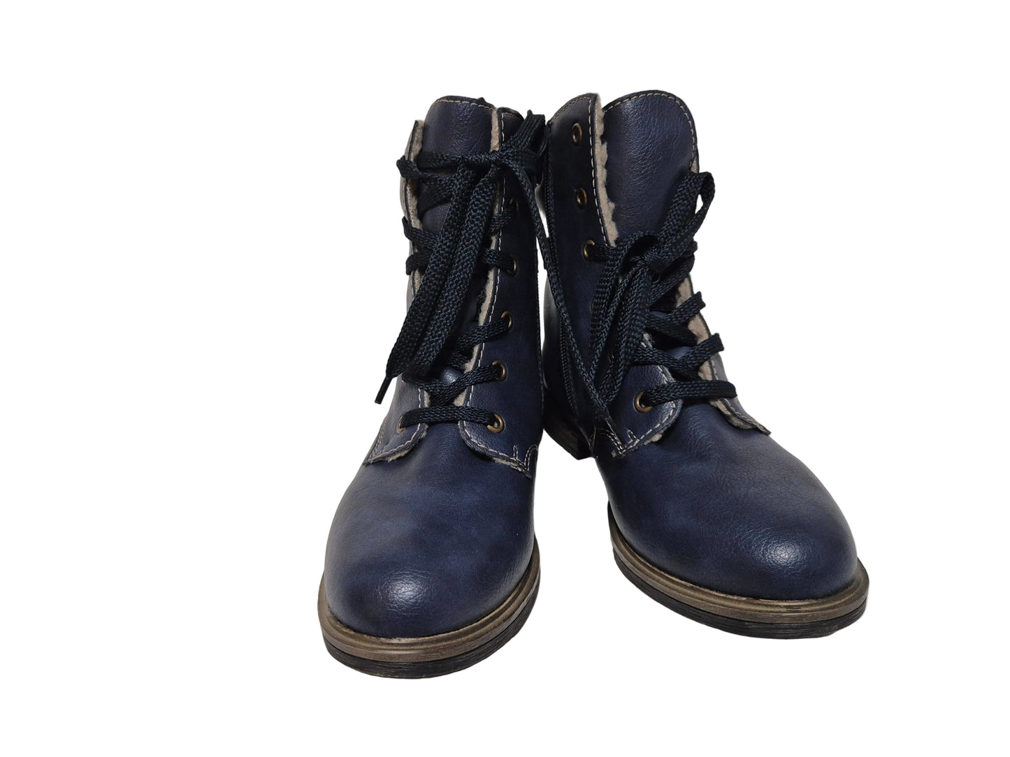 Rieker Winterstiefelette Biker Boots, blau, Gr. 36