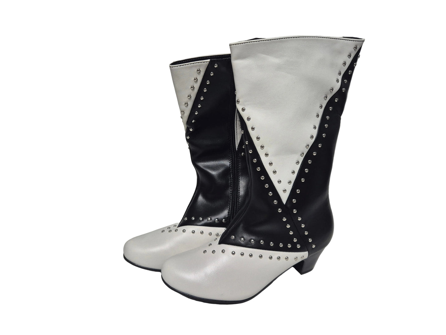 Liva Loop Cowboy Stiefel, schwarz weiß, Gr. 39