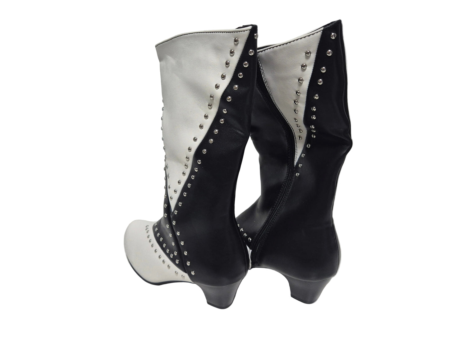 Liva Loop Cowboy Stiefel, schwarz weiß, Gr. 39