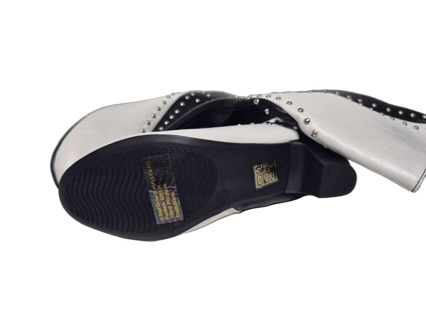 Liva Loop Cowboy Stiefel, schwarz weiß, Gr. 39