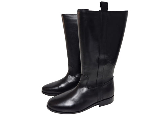 Heine Stiefel aus Leder, schwarz, Gr. 38