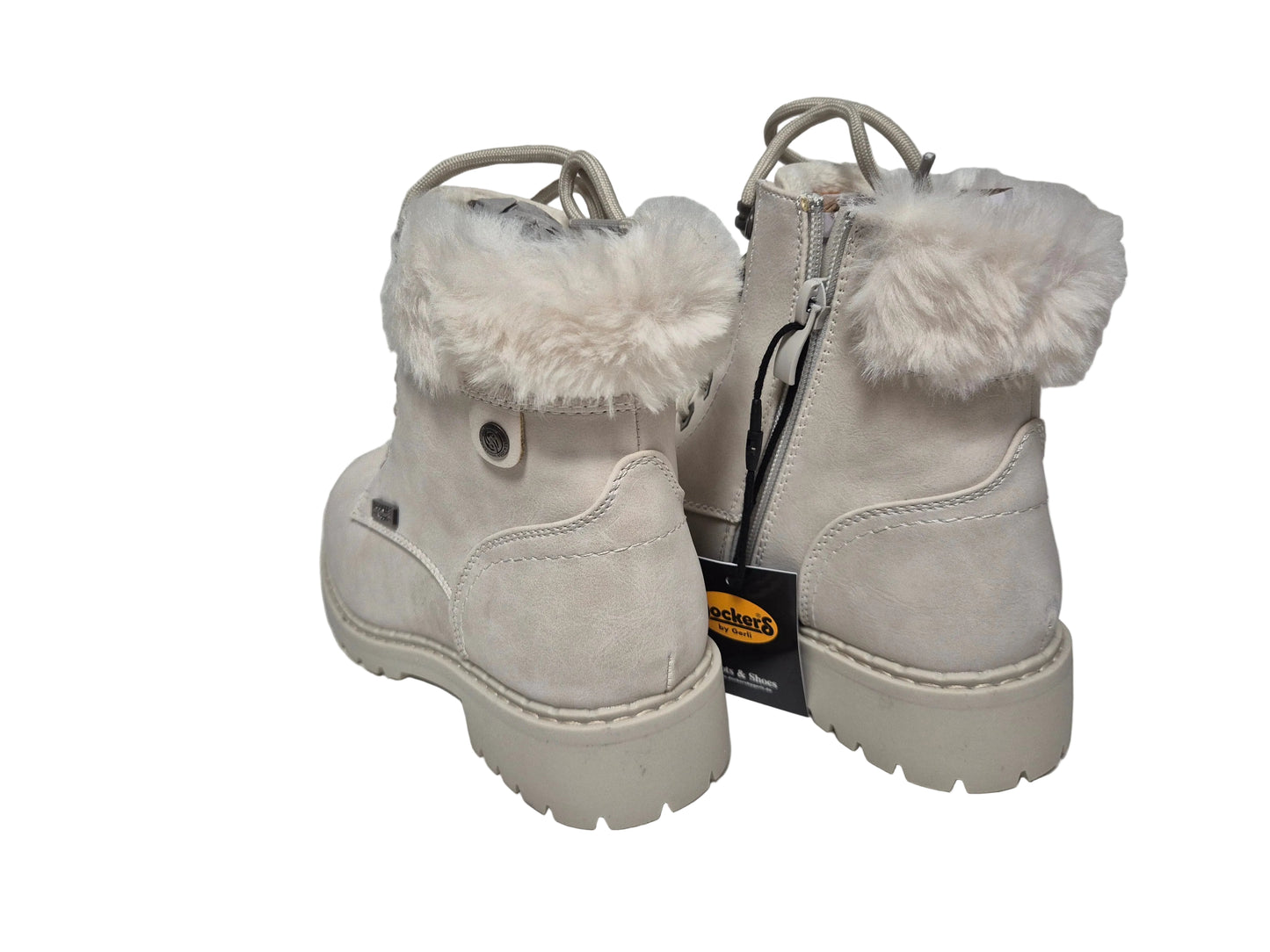 Dockers Stiefelette Schnürboots, Ice Grau, Gr. 37