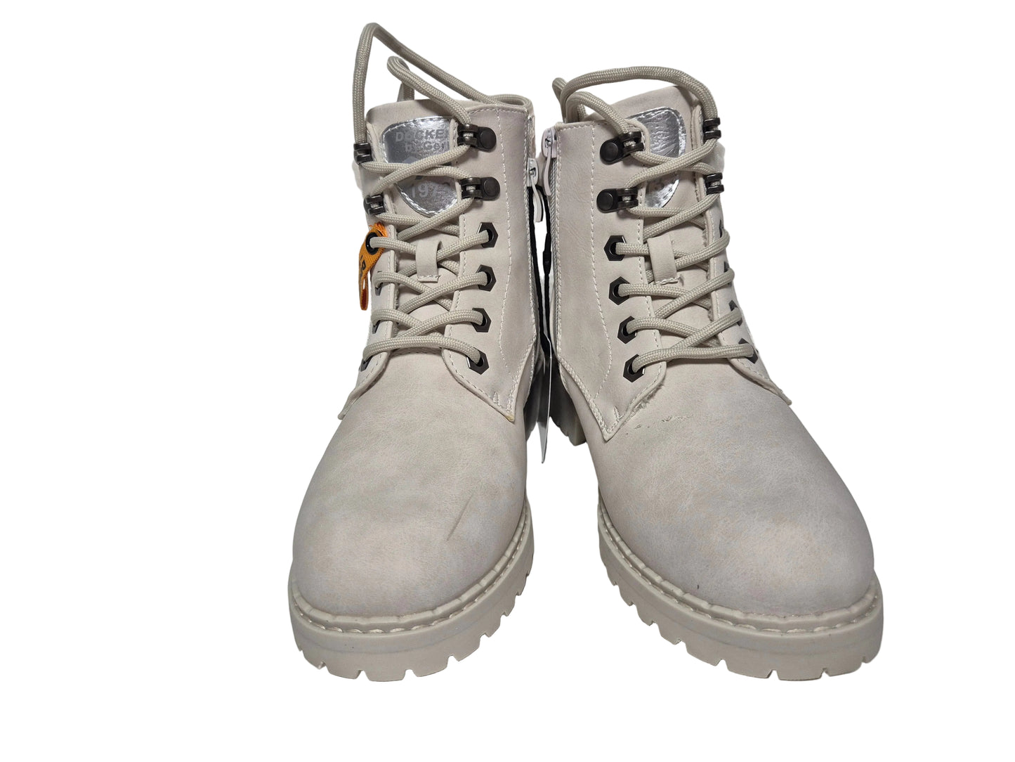 Dockers Stiefelette Schnürboots, Ice Grau, Gr. 37