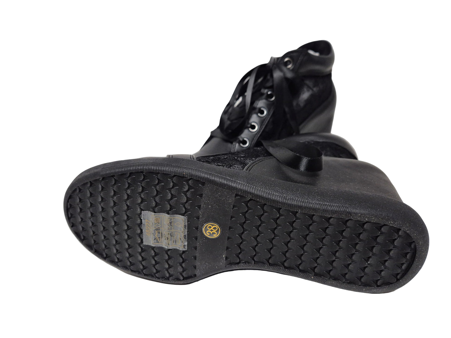 Lascana Stiefeletten Sneaker Keilabsatz, schwarz, Gr. 38