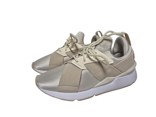 Puma Muse Satin II Wn's Sneaker, beige-weiß, Gr. 37