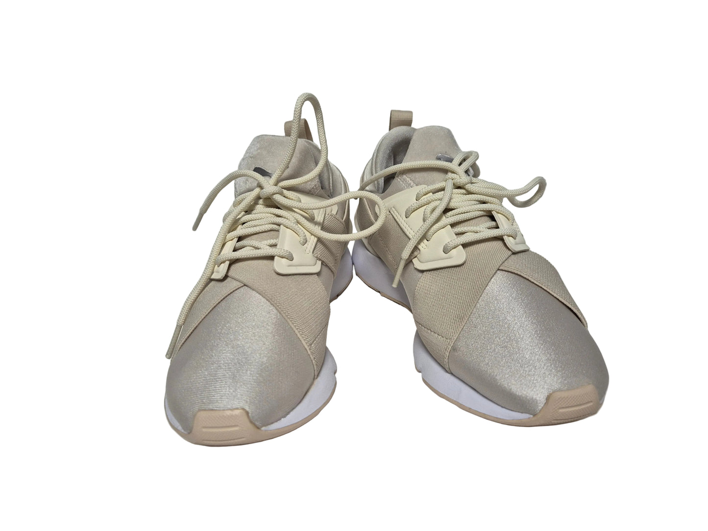 Puma Muse Satin II Wn's Sneaker, beige-weiß, Gr. 37