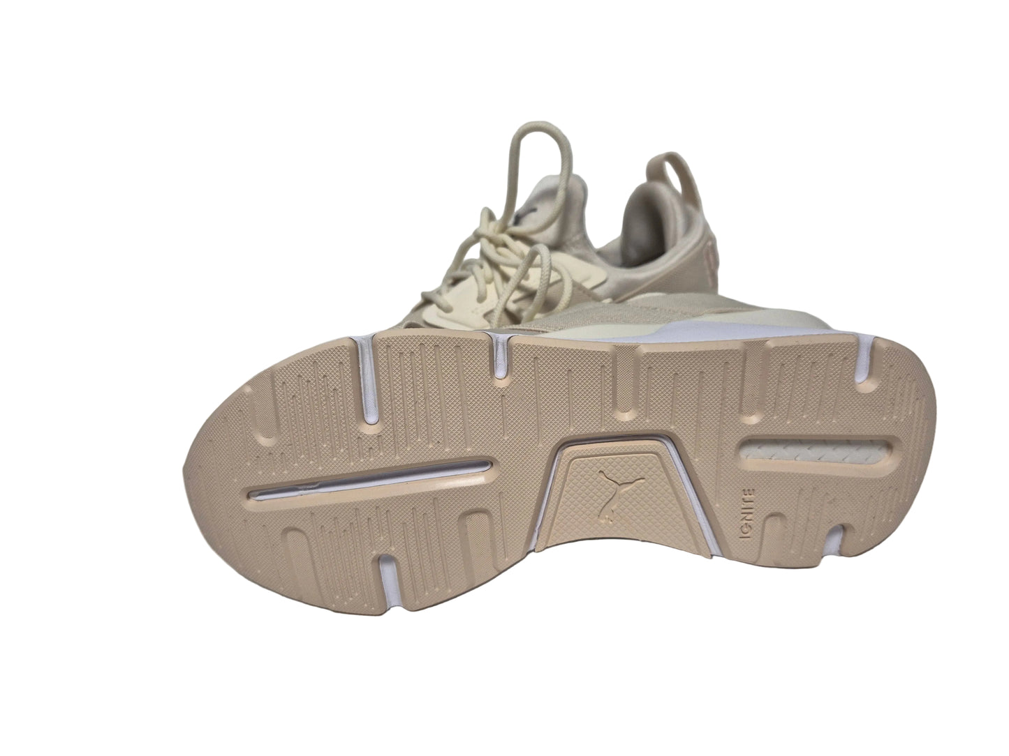 Puma Muse Satin II Wn's Sneaker, beige-weiß, Gr. 37