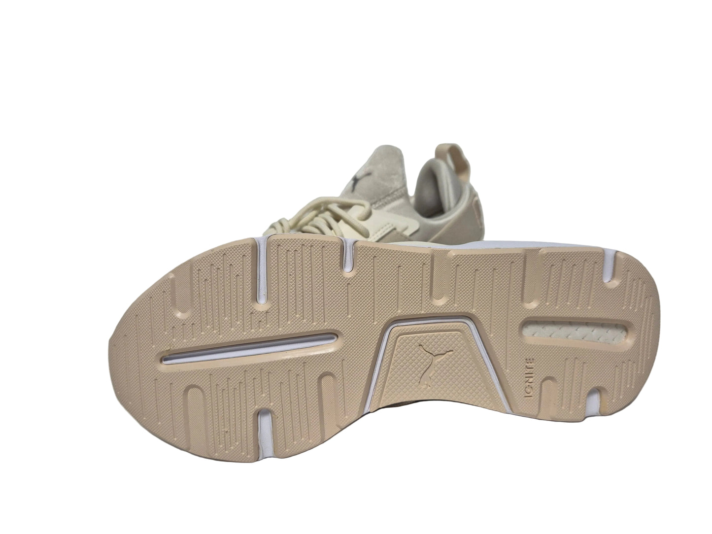 Puma Muse Satin II Wn's Sneaker, beige-weiß, Gr. 37,5
