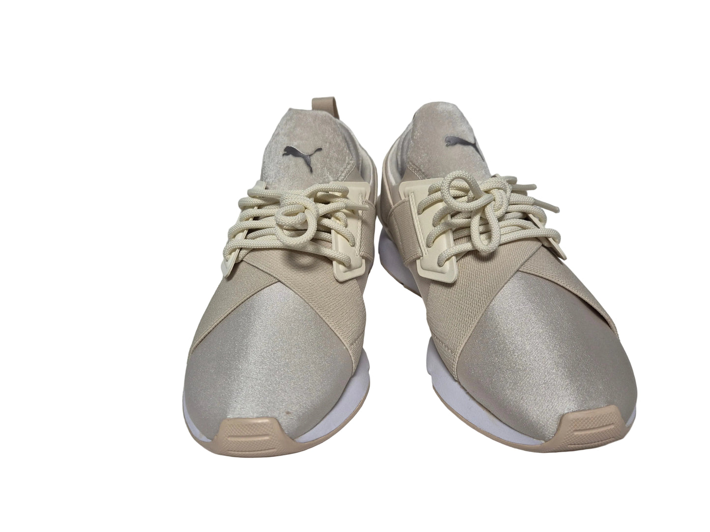 Puma Muse Satin II Wn's Sneaker, beige-weiß, Gr. 38