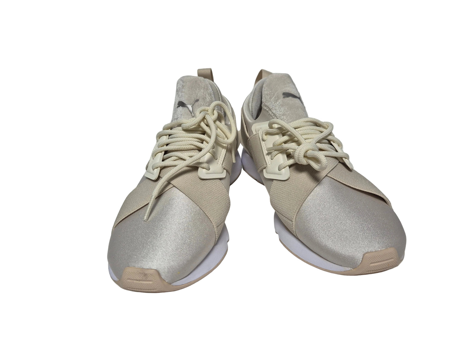 Puma Muse Satin II Wn's Sneaker, beige-weiß, Gr. 38,5