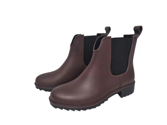 Rieker Chelseaboots Gummistiefelette, weinrot, Gr. 37