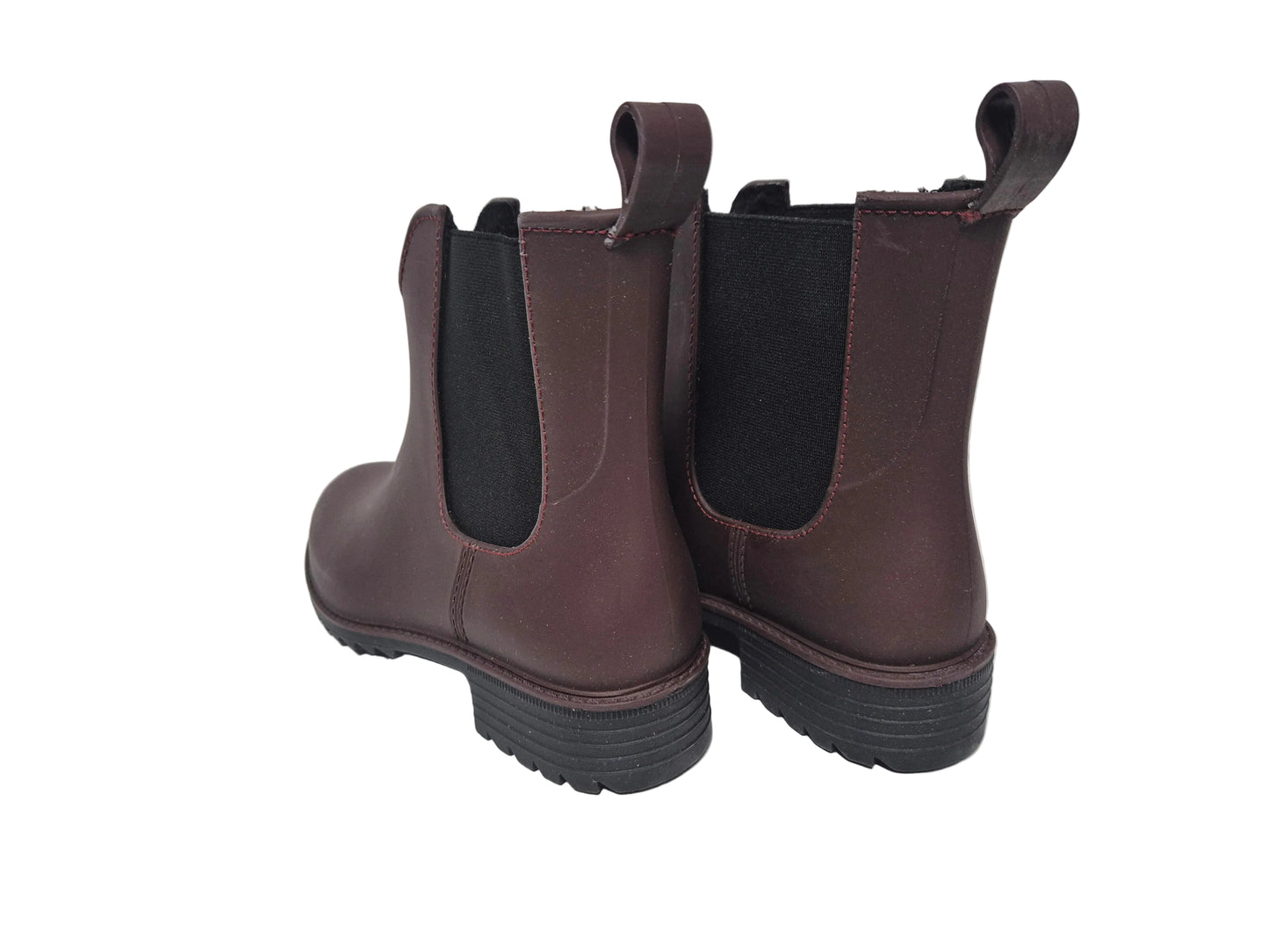 Rieker Chelseaboots Gummistiefelette, weinrot, Gr. 37