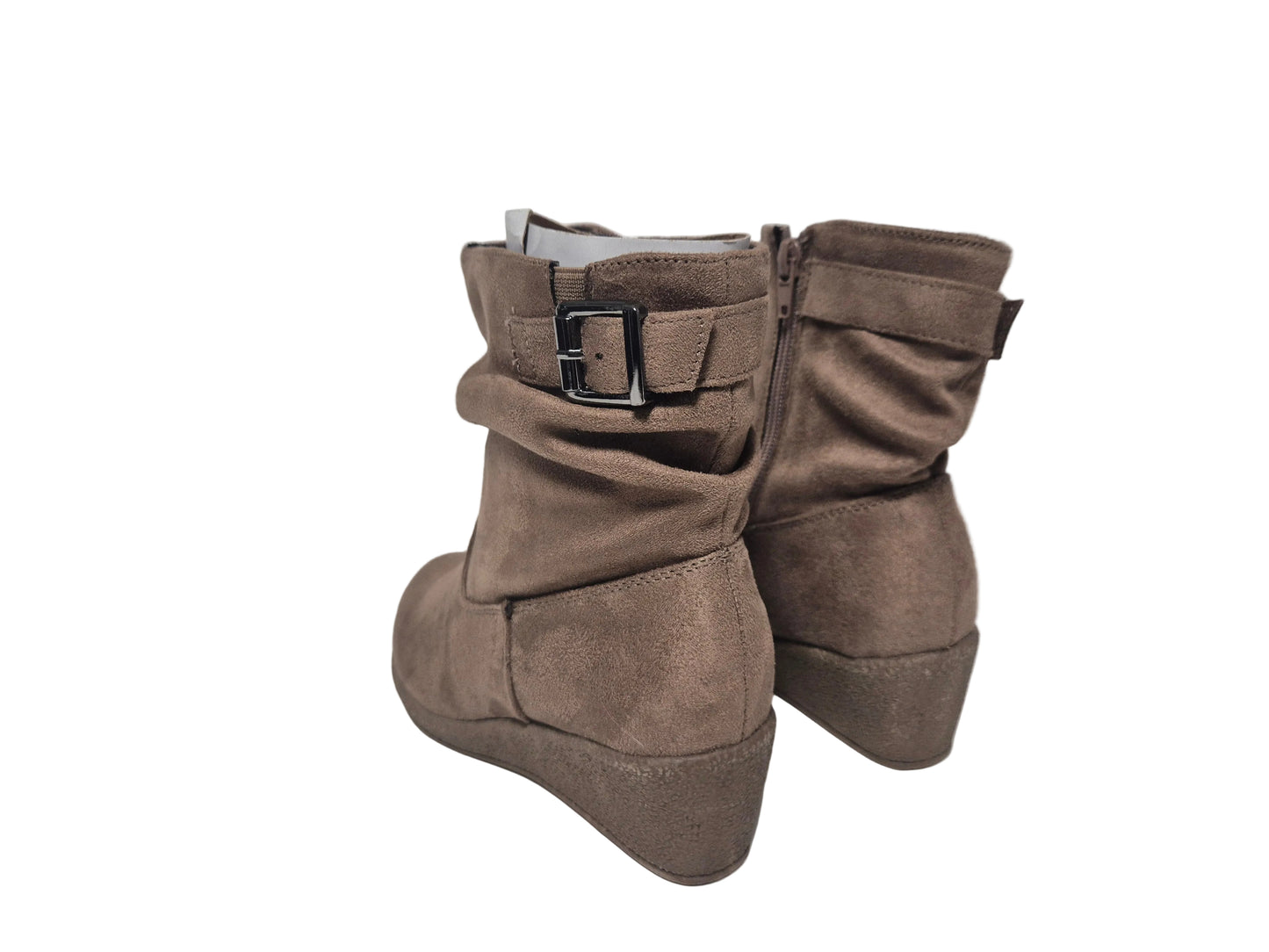 City Walk Stiefelette mit Raffungen, beige, Gr. 36