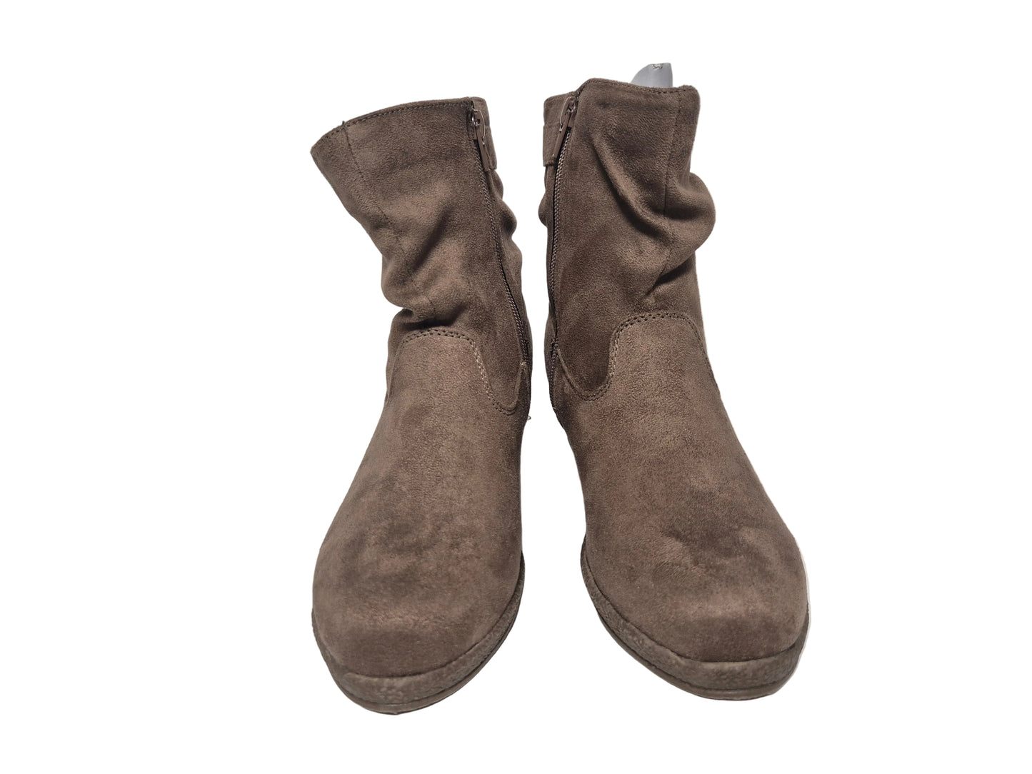 City Walk Stiefelette mit Raffungen, beige, Gr. 36