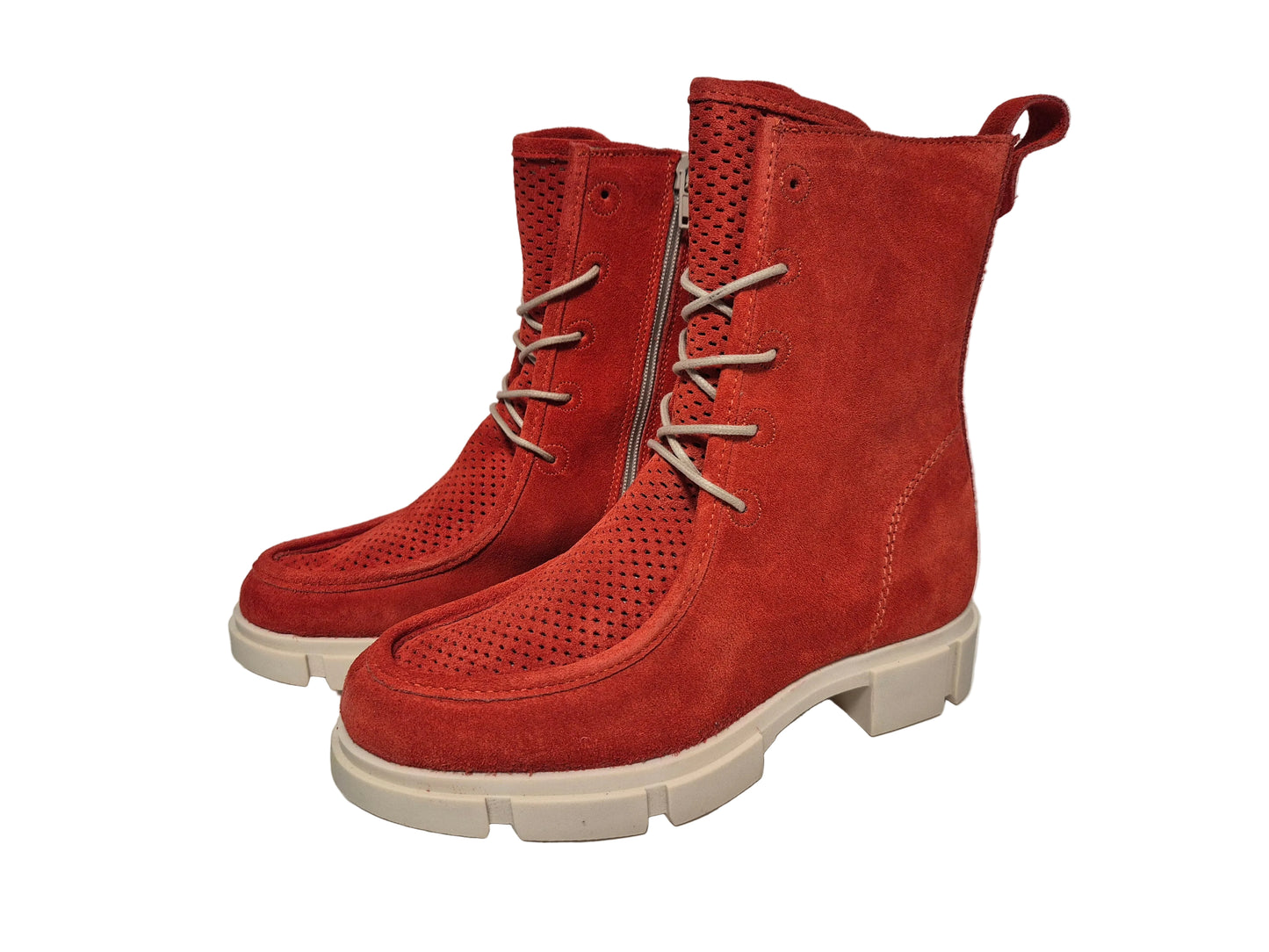 Heine Stiefeletten Blockabsatz, hummer, Gr. 36