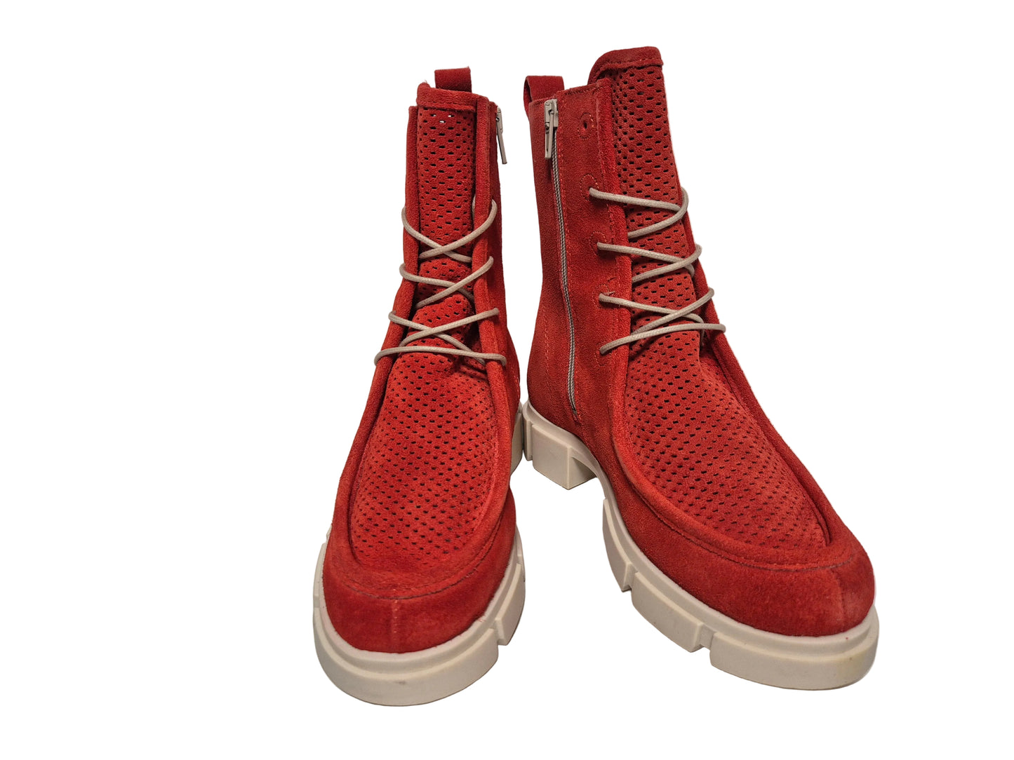 Heine Stiefeletten Blockabsatz, hummer, Gr. 36