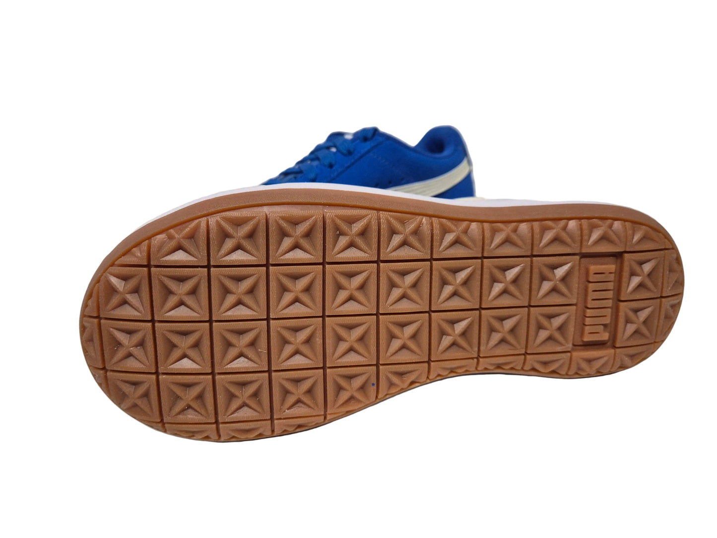 Puma Suede Mayu Sneaker, blau weiß, Gr. 38,5