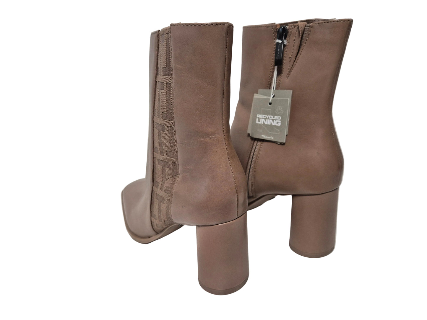 Tamaris High Heel Stiefelette, taupe, Gr. 41