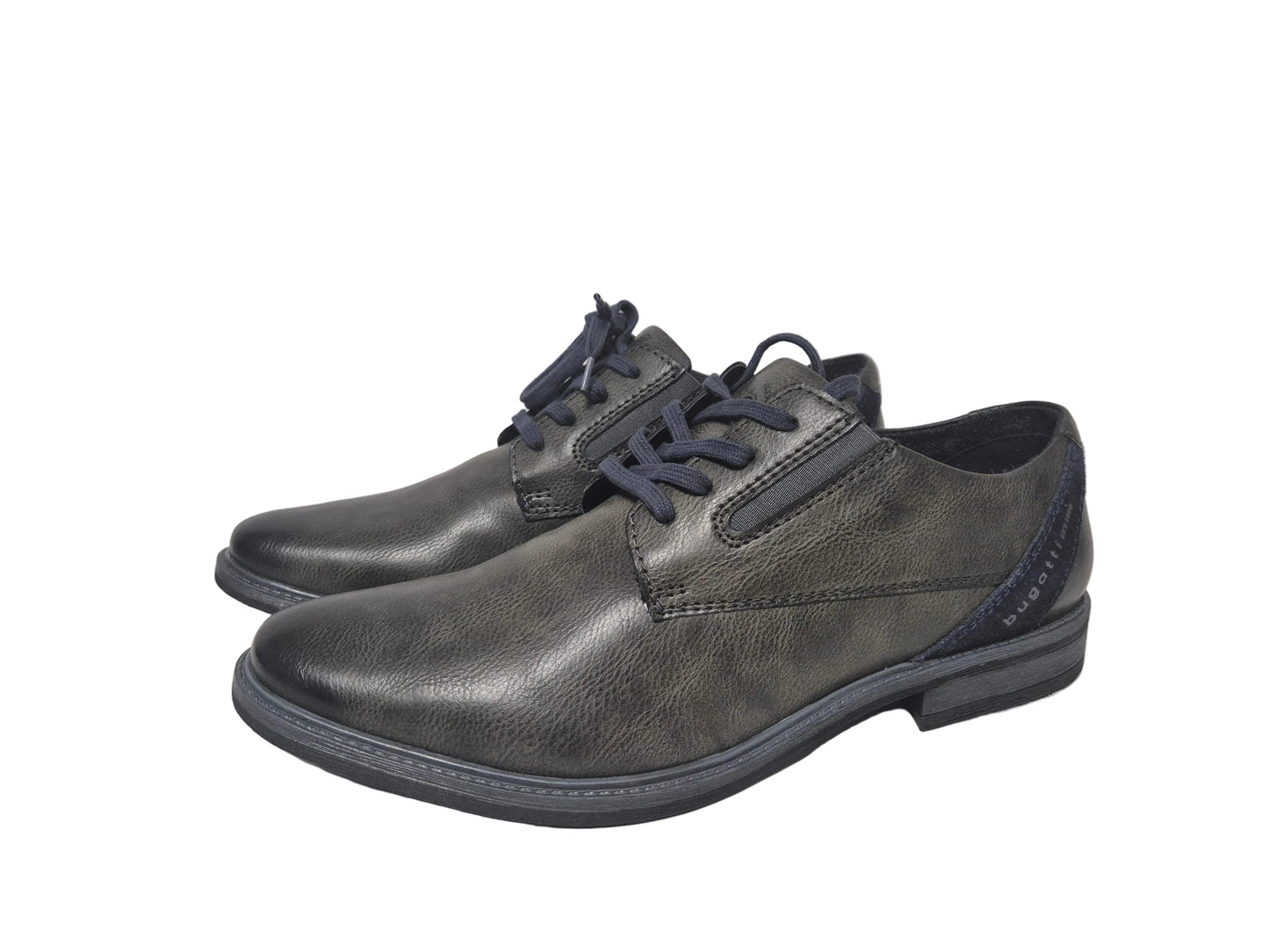 Bugatti Schnürschuhe Anzugschuhe, grau, Gr. 45