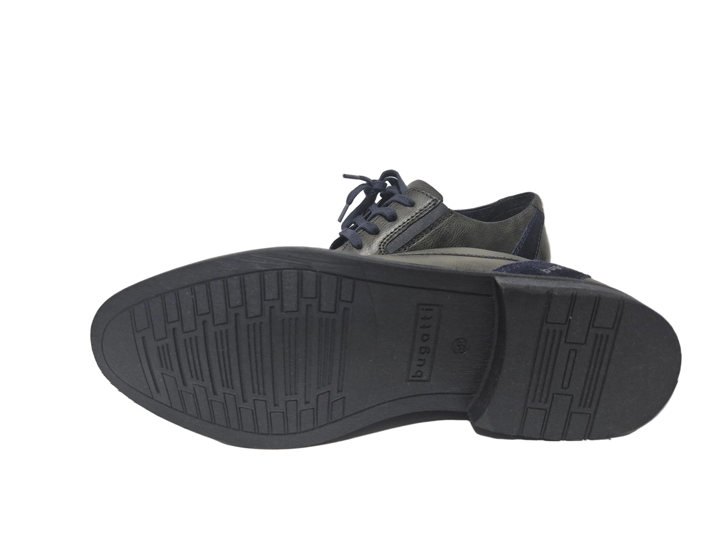 Bugatti Schnürschuhe Anzugschuhe, grau, Gr. 45