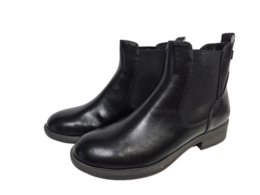 Tamaris Chelseaboots Blockabsatz, schwarz, Gr. 37