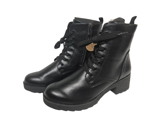 Marco Tozzi Schnürstiefelette, schwarz, Gr. 40