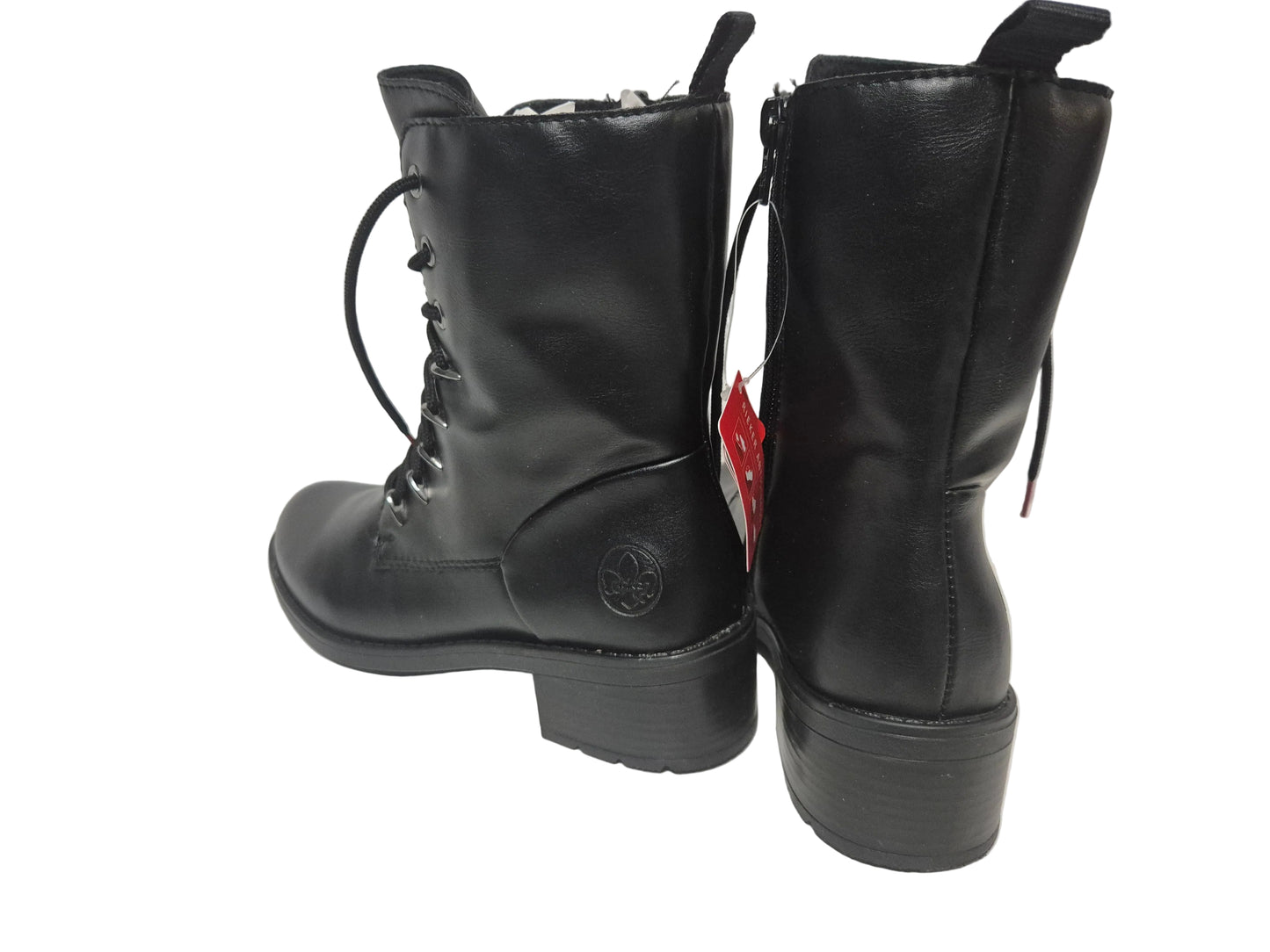 Rieker Schnürstiefelette Schnürboots, schwarz, Gr. 38