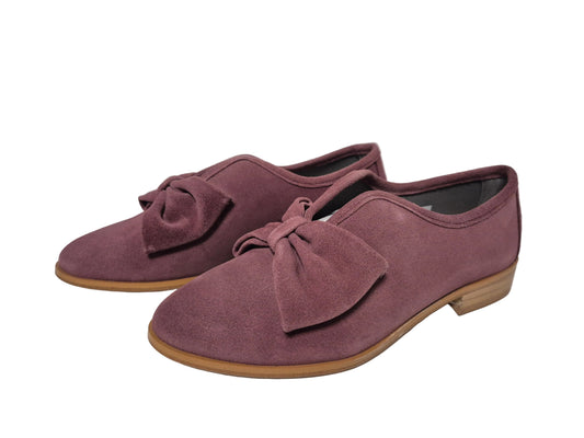 Heine Slipper Slip-On Veloursleder, rose, Gr. 35