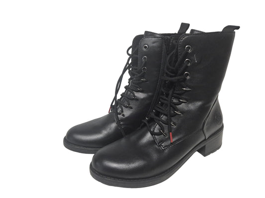 Rieker Schnürstiefelette Schnürboots, schwarz, Gr. 39