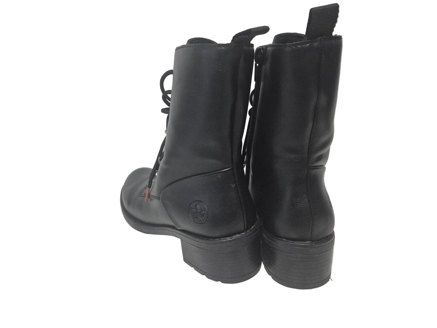 Rieker Schnürstiefelette Schnürboots, schwarz, Gr. 39