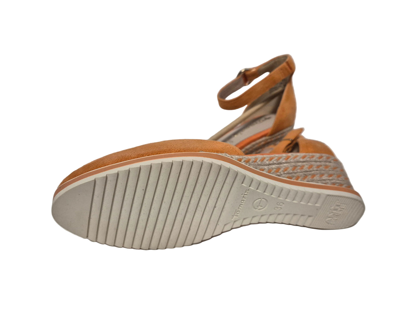 Tamaris Keilpumps Sandaletten, orange, Gr. 36