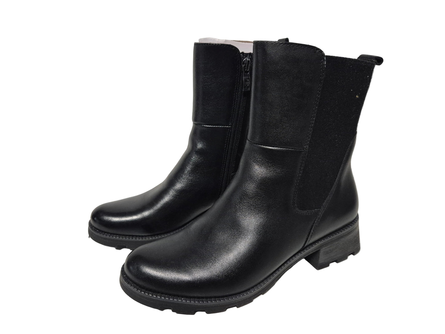 Caprice Chelsea Boots Blockabsatz, schwarz, Gr. 37.5