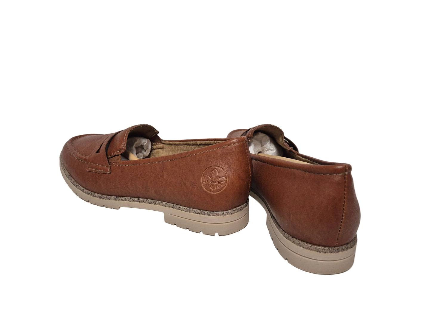 Rieker Mokassins Slipper, braun, Gr. 36