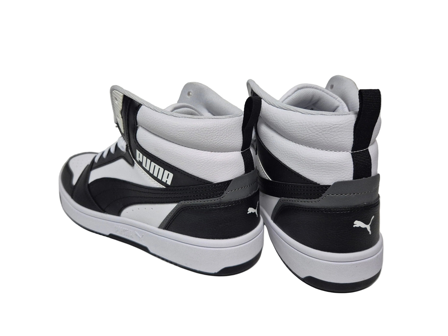 Puma Rebound V6 Sneaker, schwarz weiß, Gr. 44,5