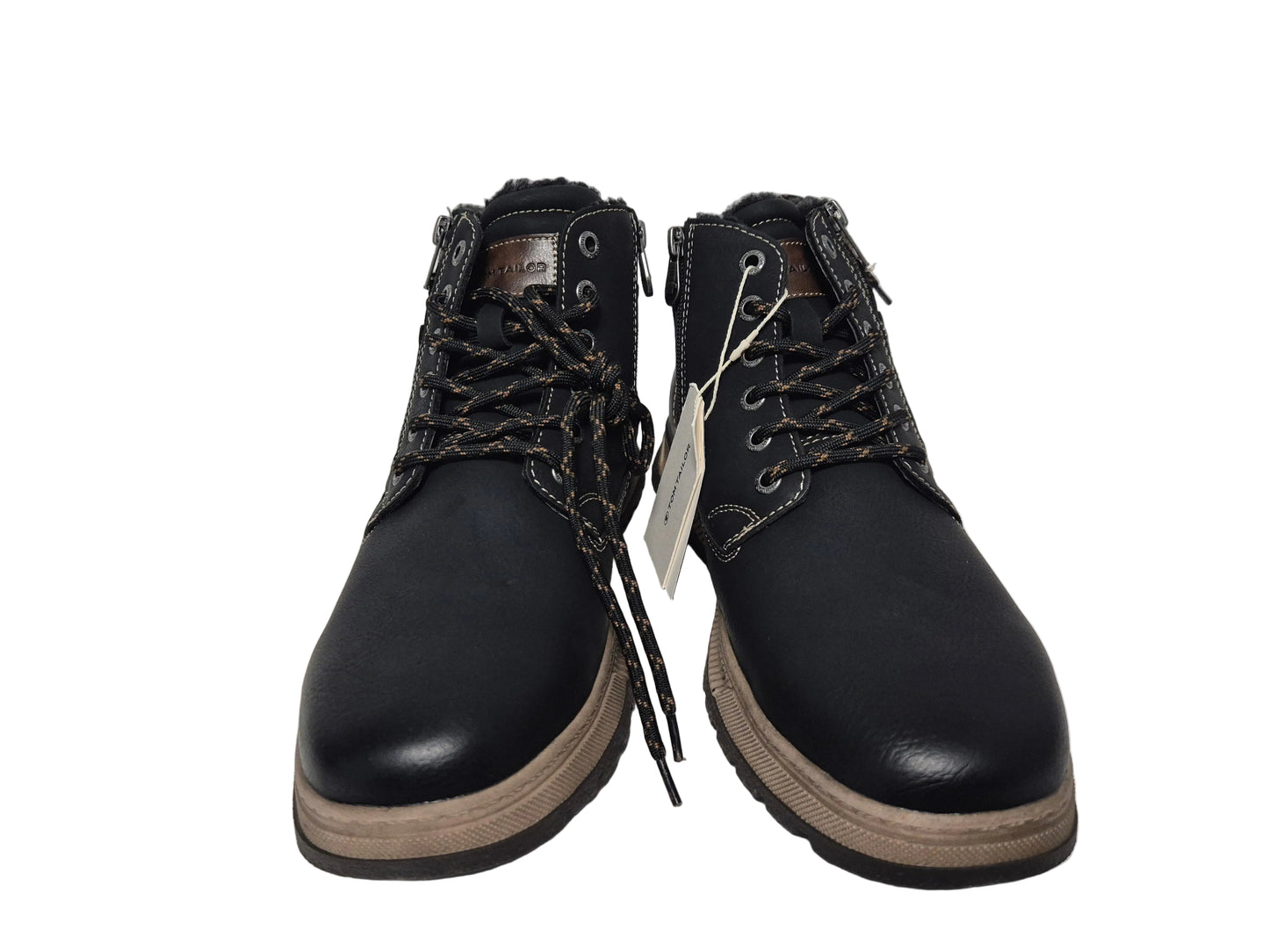 Tom Tailor Winterboots Schnürboots, schwarz, Gr. 44