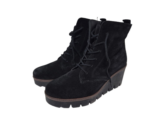 Gabor Stiefelette Keilabsatz, schwarz, Gr. 38,5