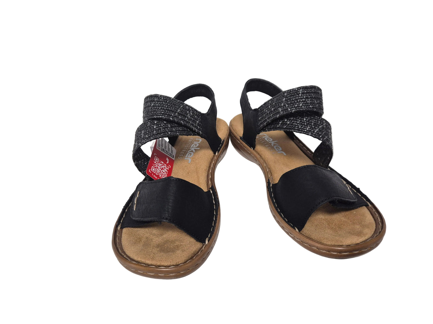 Rieker Riemchensandalen, schwarz, Gr. 36