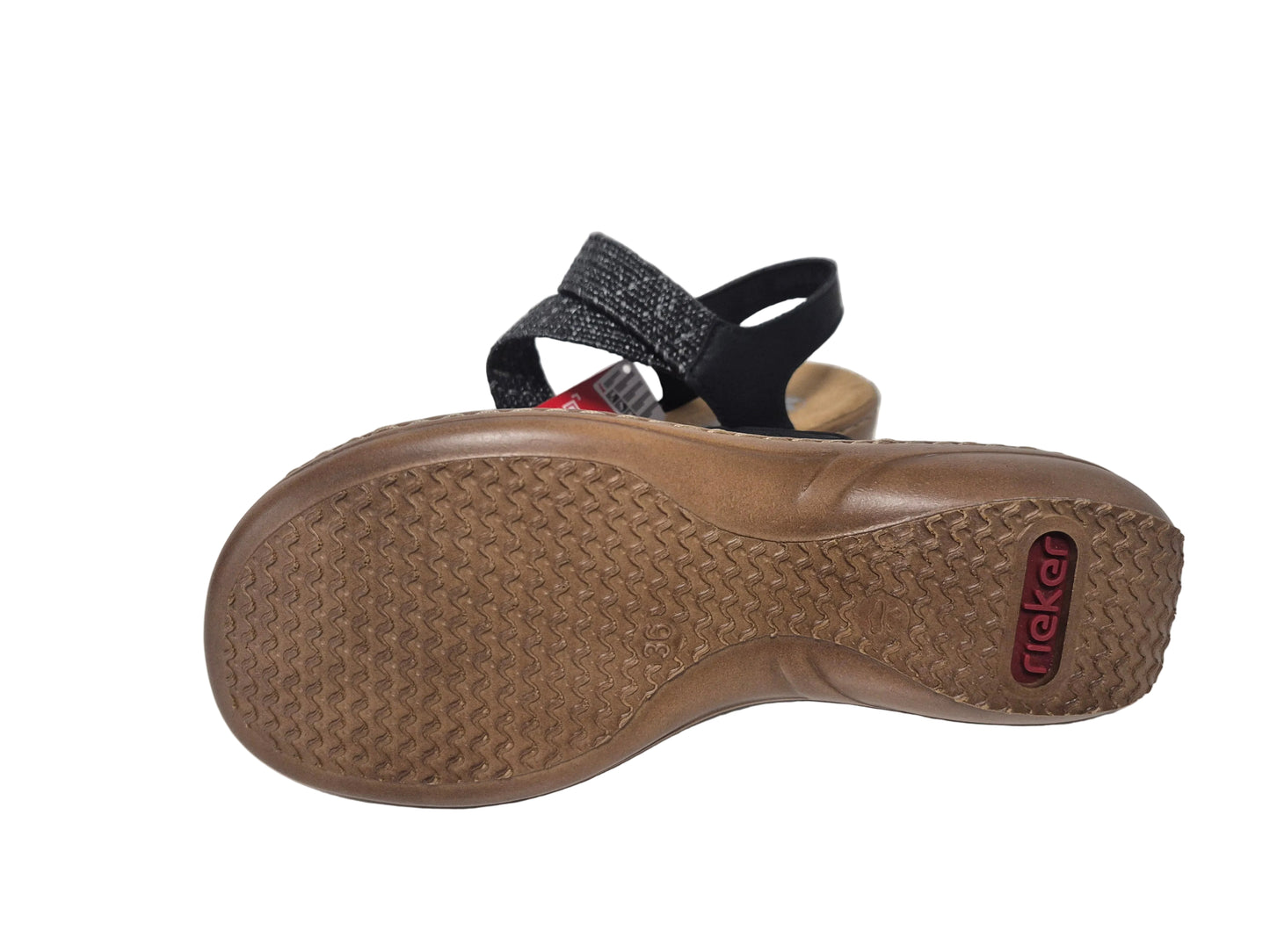 Rieker Riemchensandalen, schwarz, Gr. 36