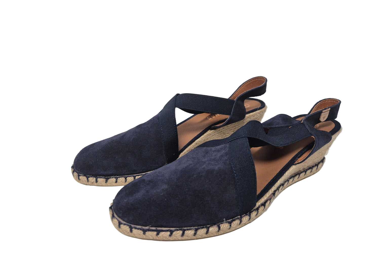 Verbenas Milena Serraje Keilsandalette, navy, Gr. 42