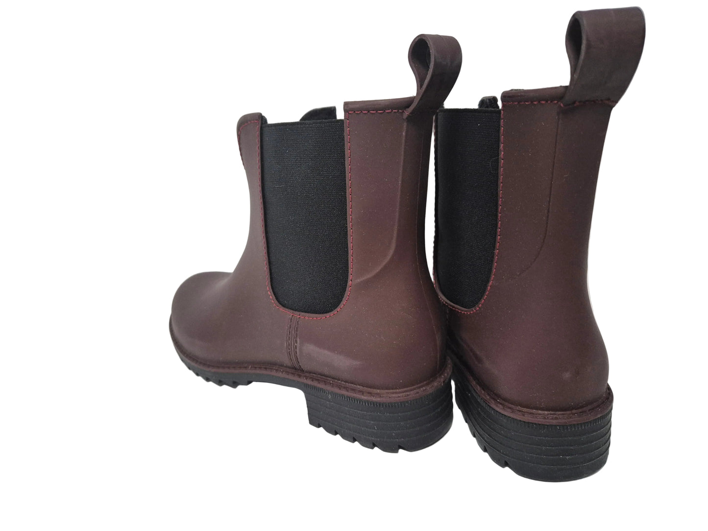 Rieker Chelseaboots Gummistiefelette, weinrot, Gr. 38