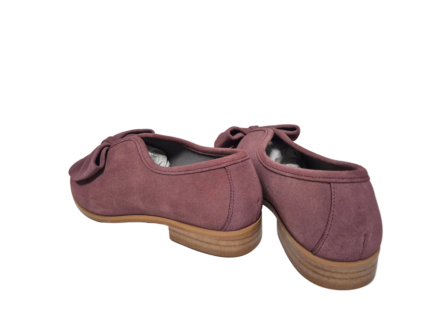 Heine Slipper Slip-On Veloursleder, rose, Gr. 36