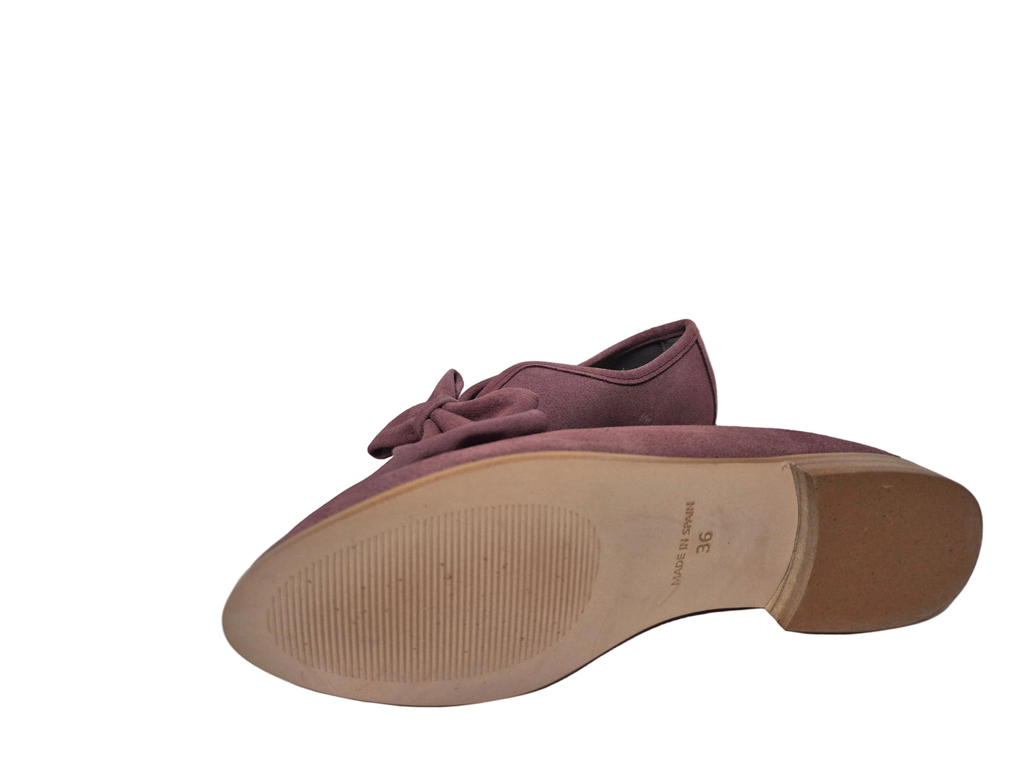 Heine Slipper Slip-On Veloursleder, rose, Gr. 36