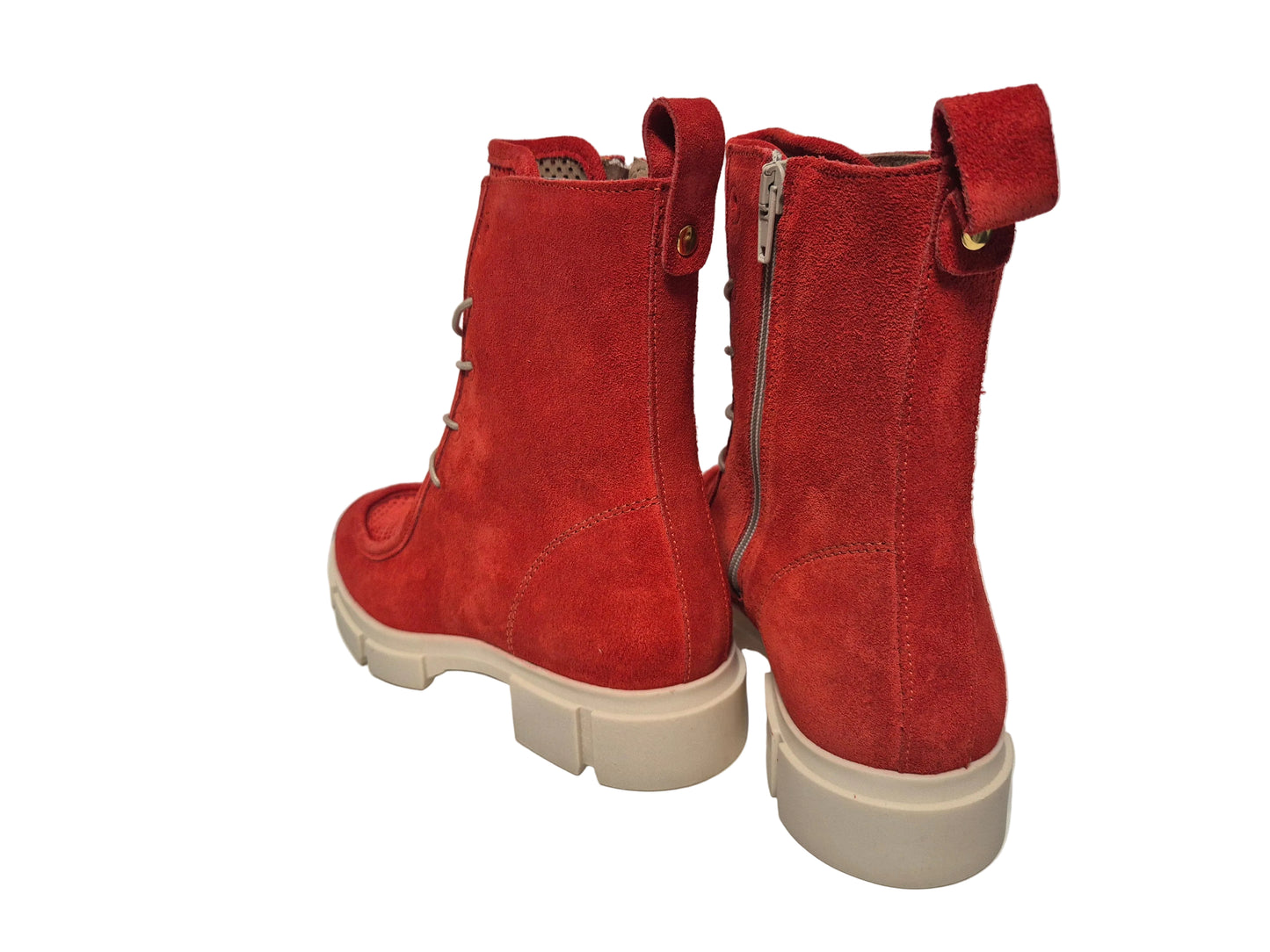 Heine Stiefeletten Blockabsatz, hummer, Gr. 37