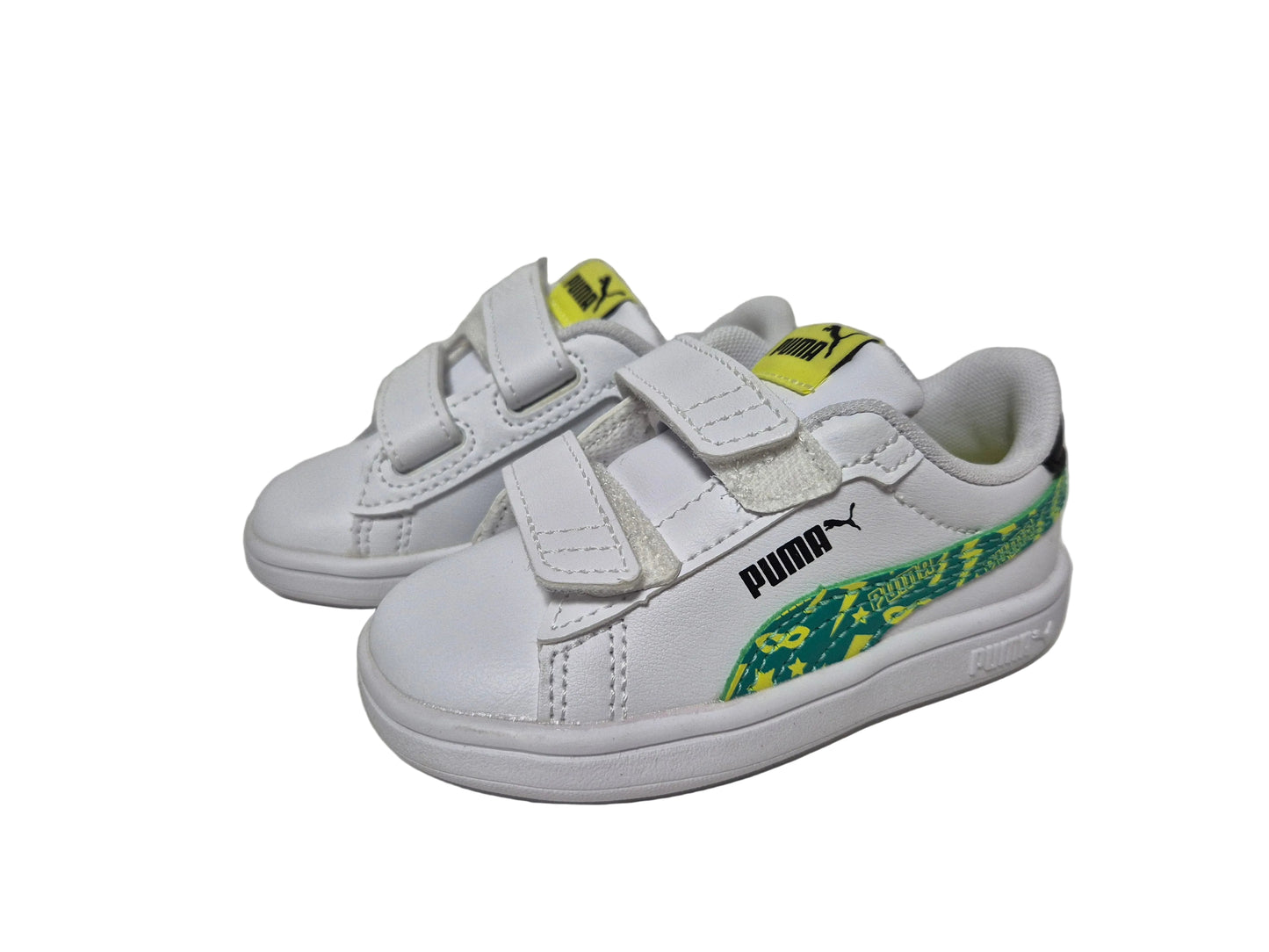 Puma A Scratch Smash 3.0 Sneaker, weiß grün, Gr. 22