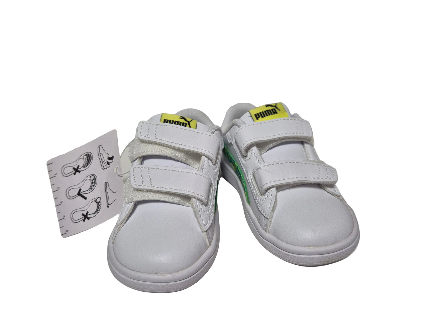 Puma A Scratch Smash 3.0 Sneaker, weiß grün, Gr. 22