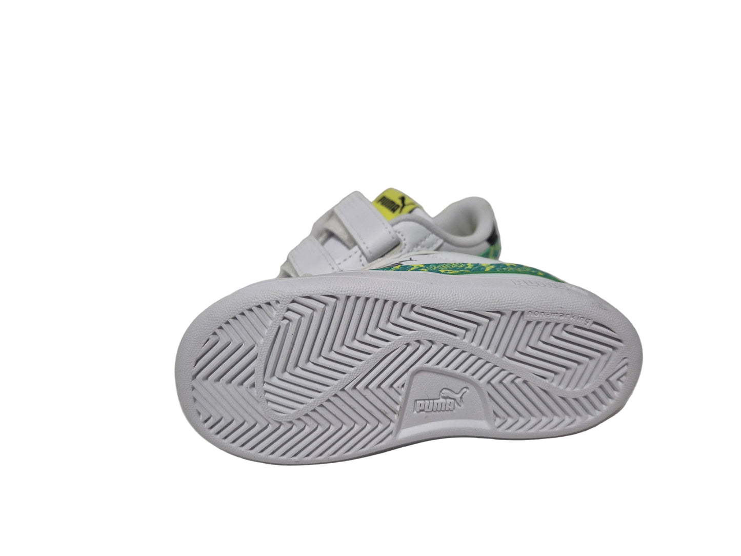 Puma A Scratch Smash 3.0 Sneaker, weiß grün, Gr. 22